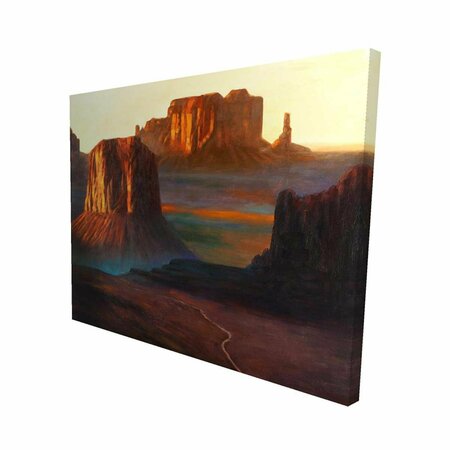 FONDO 16 x 20 in. Monument Valley Tribal Park In Arizona-Print on Canvas FO2793374